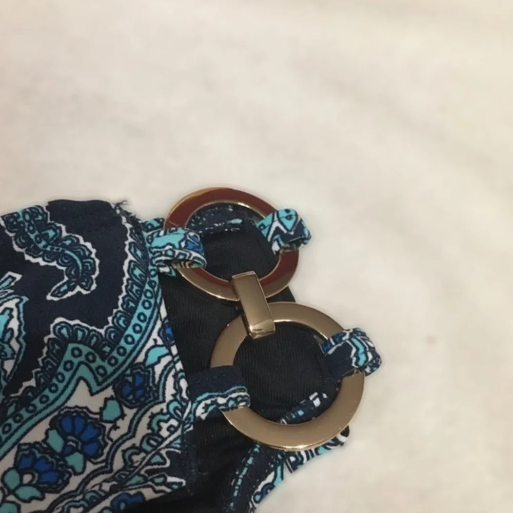 MICHAEL KORS Blue Paisley Bikini Bottom XS - Picture 8 of 14